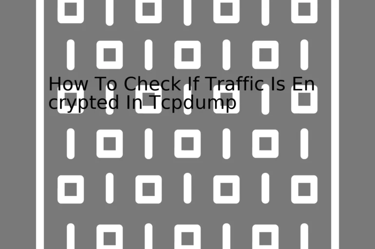 How To Check If Traffic Is Encrypted In Tcpdump