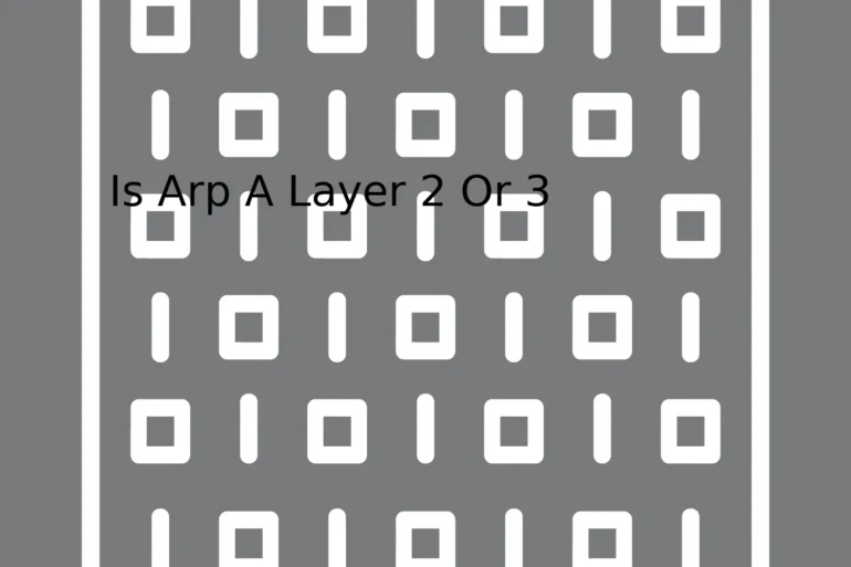 Is Arp A Layer 2 Or 3