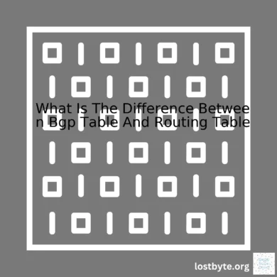 What Is The Difference Between Bgp Table And Routing Table