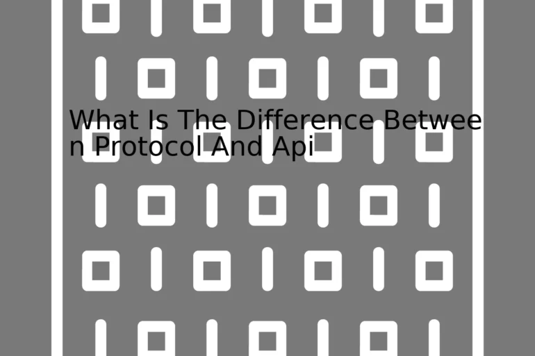 What Is The Difference Between Protocol And Api