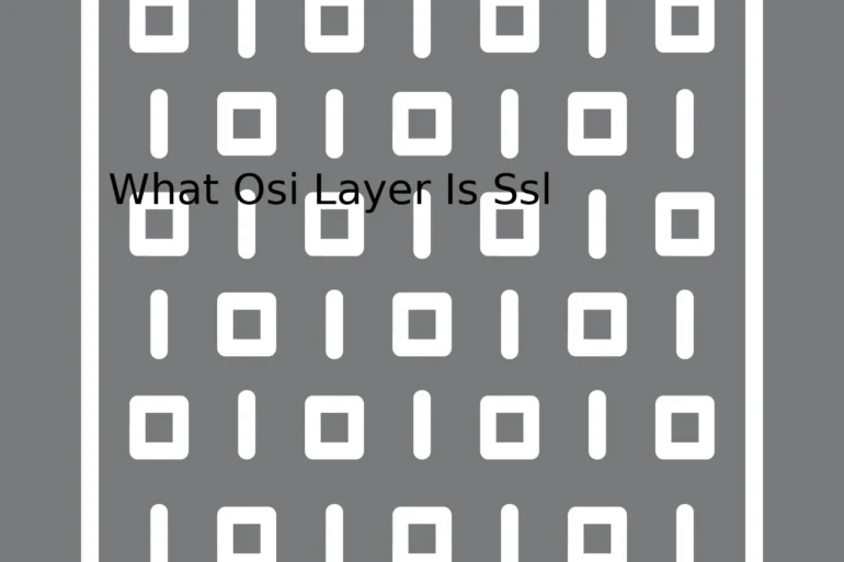 What Osi Layer Is Ssl