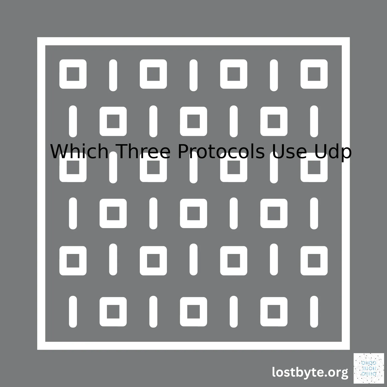 Which Three Protocols Use Udp