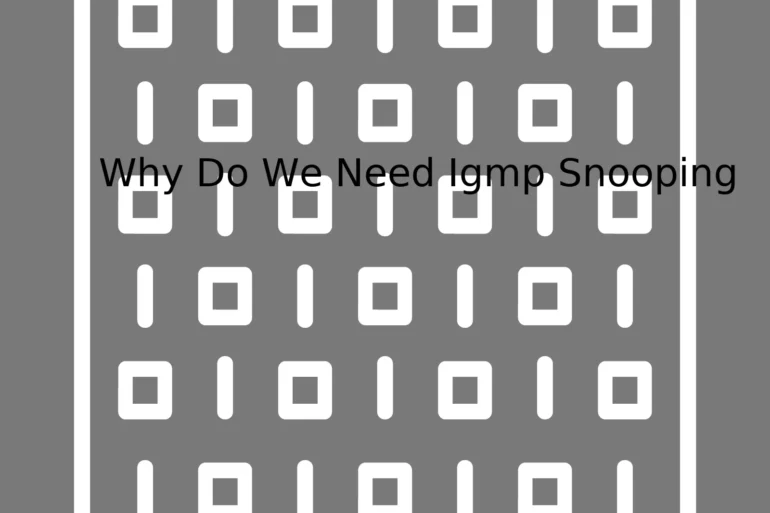 Why Do We Need Igmp Snooping