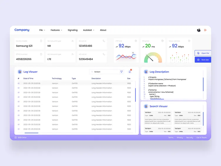 Network monitoring dashboard UI - Network Monitoring Dashboard Design by Anish_ramanath on Dribbble