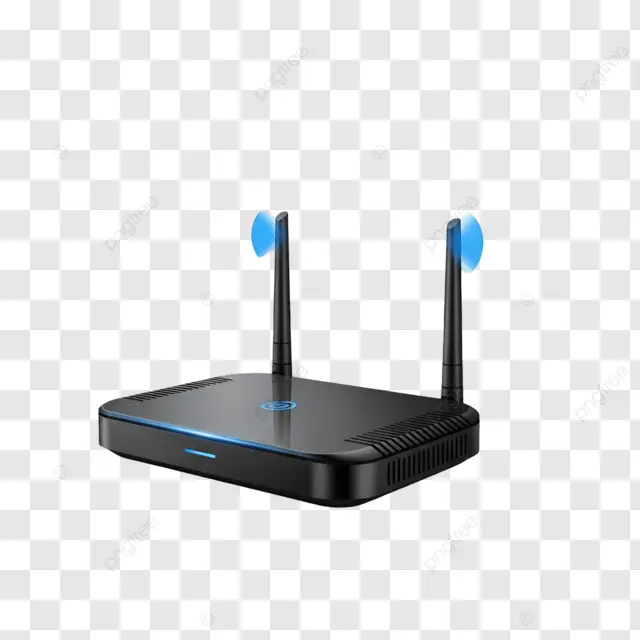 modern wireless router with antennas - Modern Wireless Router With Dual Antennas, Internet, Connection ...