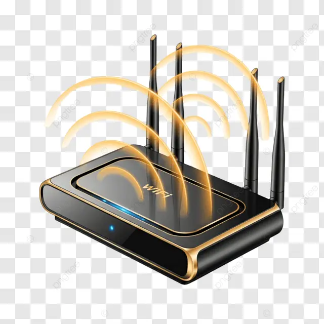 modern wireless router with antennas - Modern Wireless Router With Multiple Antennas, Networking ...