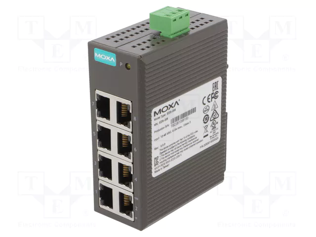 Moxa switch - EDS-208 MOXA - Switch Ethernet | unmanaged; Number of ports: 8; 12 ...