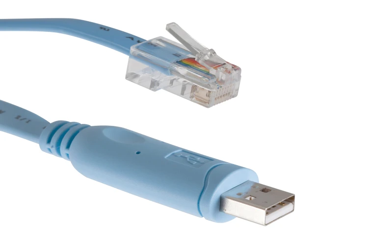Blue console cable - CAB-CON-USB Console Cable for Cisco Routers and Switches