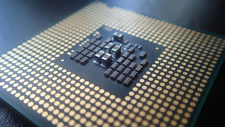 CPU processor macro shot - Royalty-Free photo: Macro photography of computer processor | PickPik