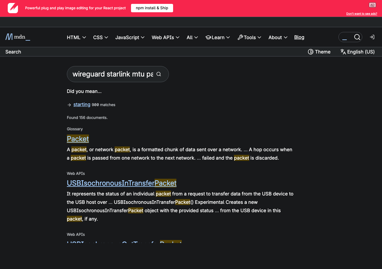 Official documentation for wireguard starlink mtu packet loss