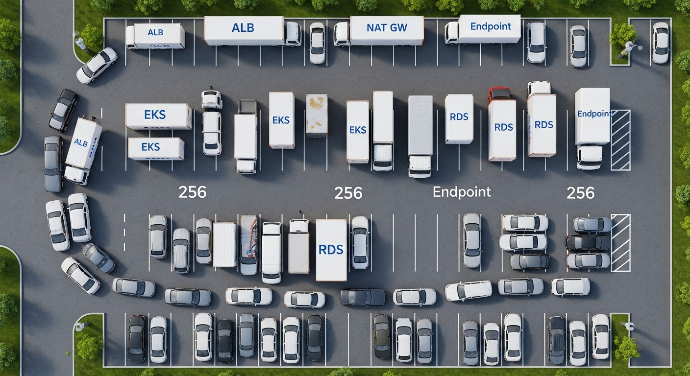 Editorial illustration for The case against /24 as the default subnet for new VPCs